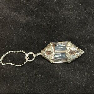 Rhinestone/Sterling Silver Purse Charm